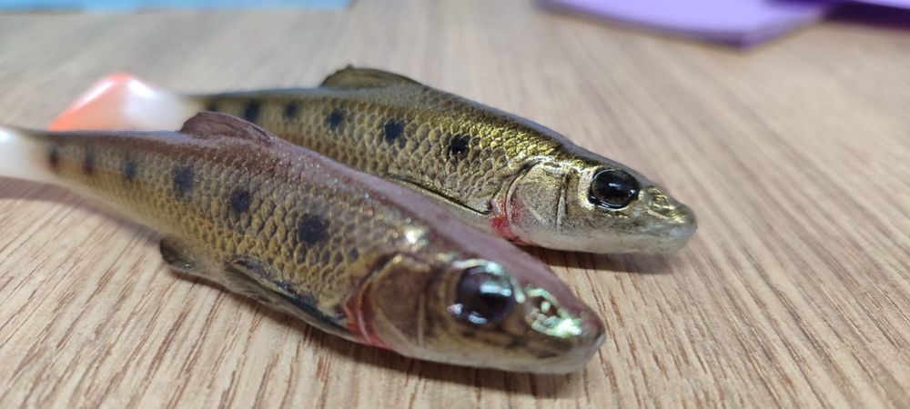 Przynęta gumowa Alpha Real Fish kiełb 12cm Gold