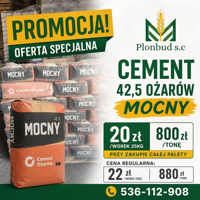 Cement 42,4 Mocny Ożarów