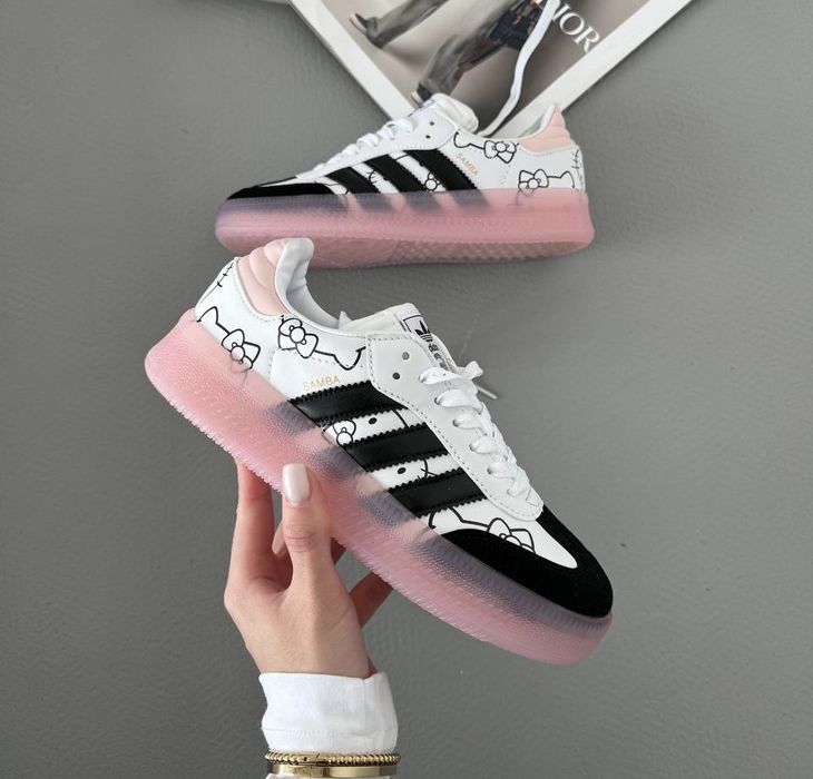 36-41 р кросівки Adidas samba platform hello kitty