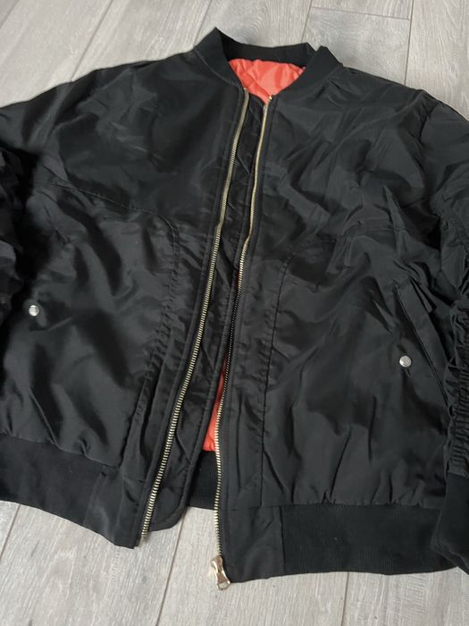 Бомбер чорний opium archive MA1 куртка курточка