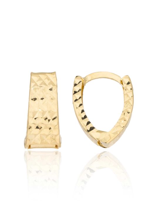 Złote kolczyki 585 diamentowane