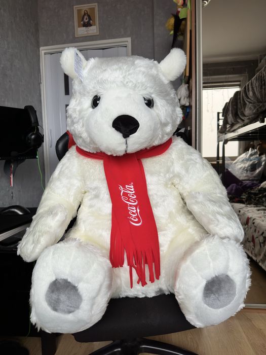 Ogromny miś pluszowy coca-cola 80cm
