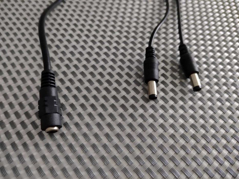 Розгалужувач живлення DC, спліттер 1×2/5.5×2.1 (DC to 2 DC)