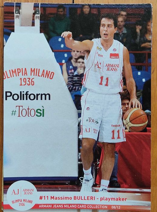 7 Postais jogadores Basket (Olimpia Milano)