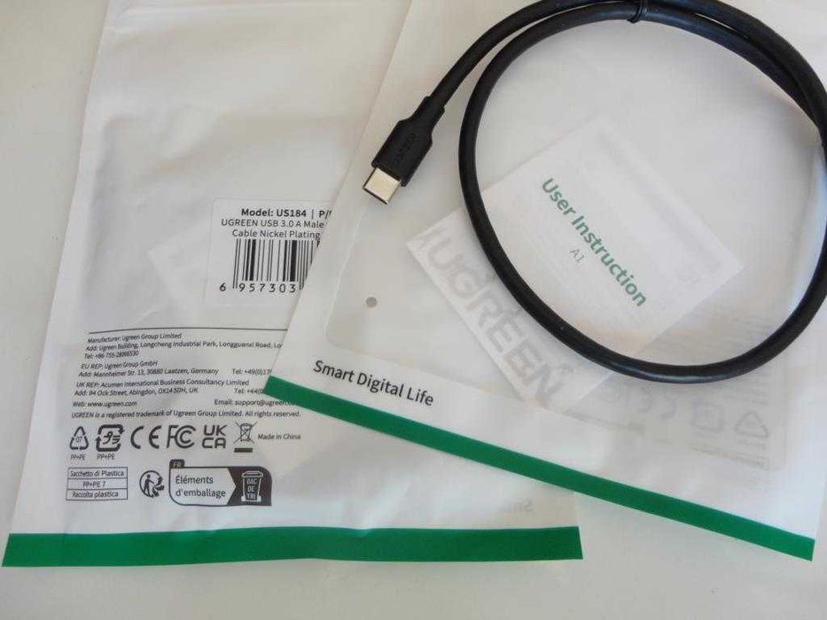 Cabos Ugreen USB para Type C e Micro USB