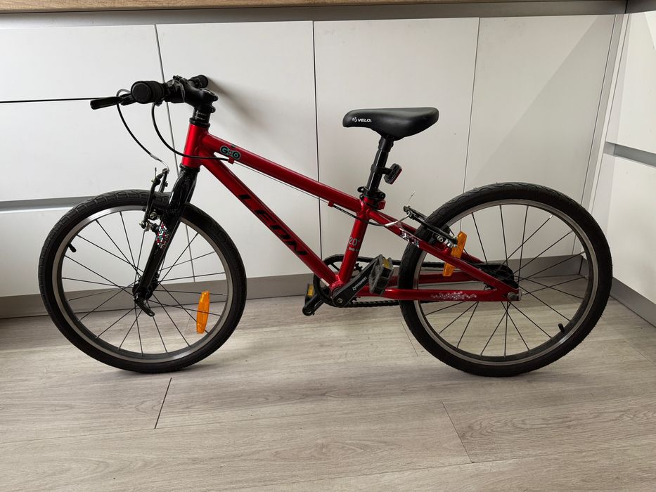 ВЕЛОСИПЕД LEON AL 20 GO VBR FR РАМА-10 червоний з чорним