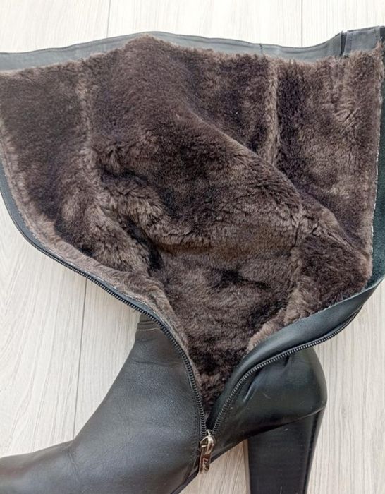 Сапоги  шкіряні жіночі