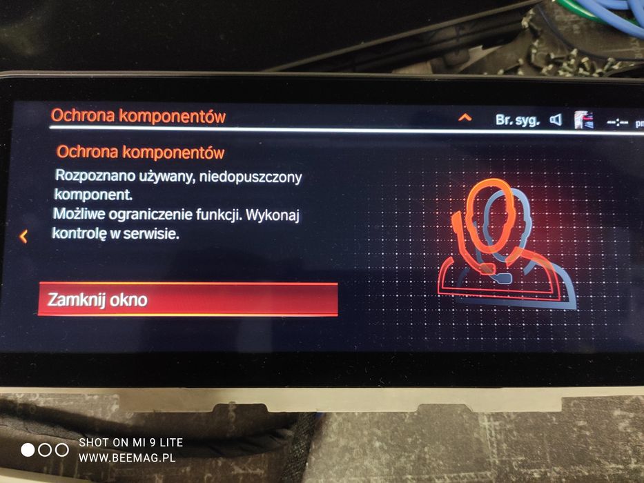 Nawigacja BMW MGU id7 id8 NBT Evo Dopisanie Naprawa Wymiana dysku OBD