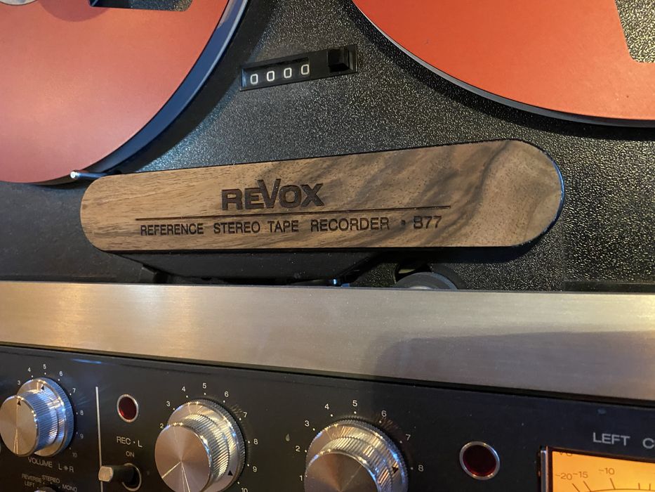 Revox B77 nakladki ozdobne - osłona glowic, nożyk do taśmy.