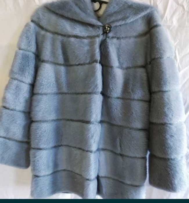 Полушубок-трансформер "Снежная королева", р.48-50