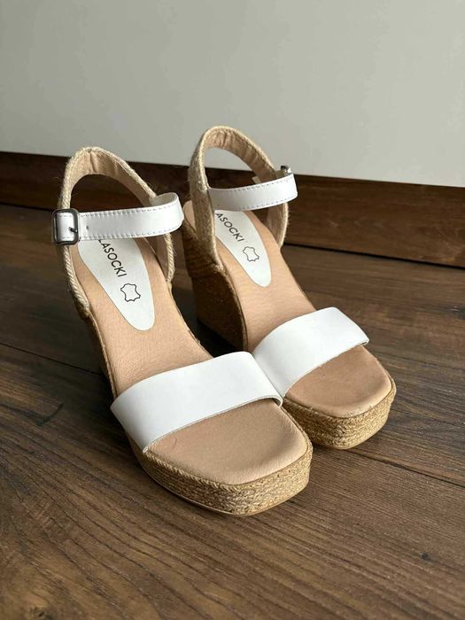 Buty na koturnie sandały obcasy Lasocki NOWE
