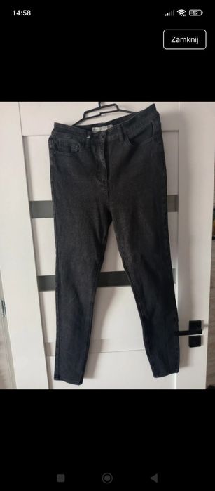 Spodnie brokatowe czarne