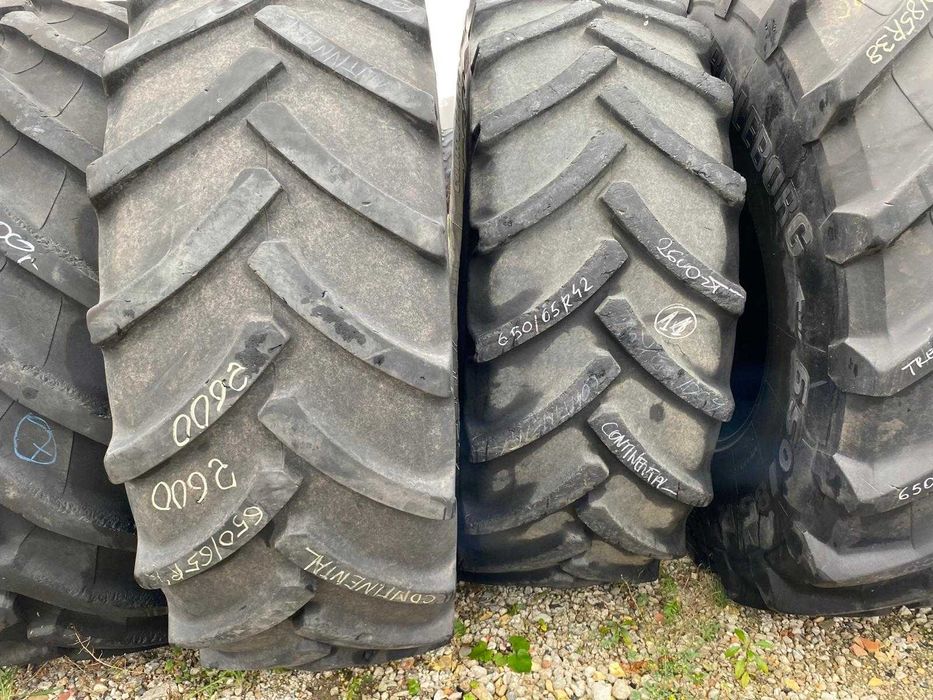 Opony rolnicze używane Trelleborg/Pirelli 650/65R42 2 sztuki
