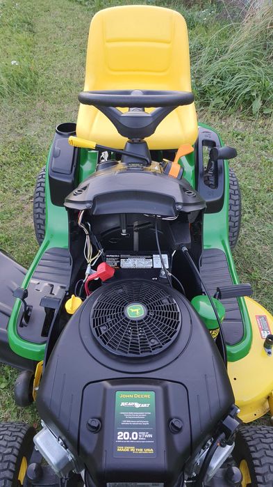 Traktorek Kosiarka John Deere E120 moc 20 KM jak Nowy / Husqvarna