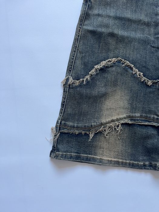 Джинси flared faded jeans клеш кльош джинсы opium baggy archive