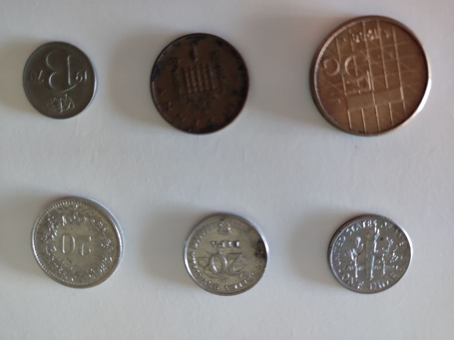 Moedas antigas vários países