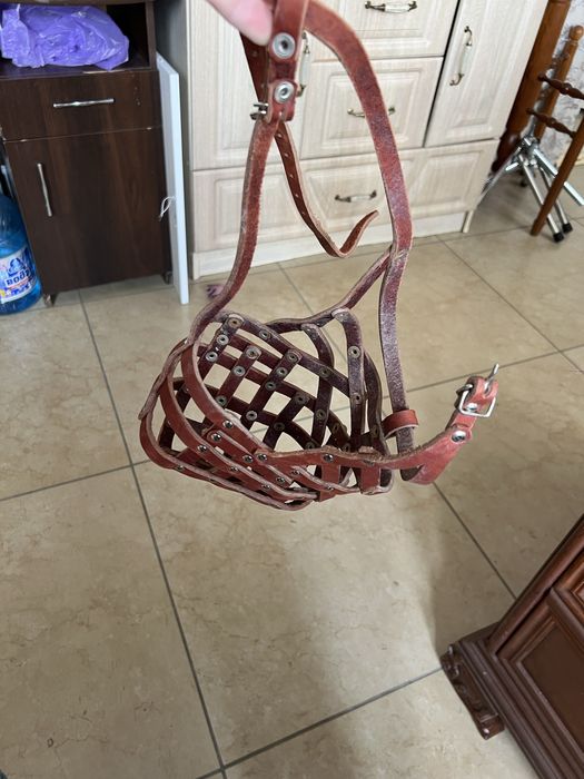 Намордник кожанный для БОЛЬШИХ СОБАК