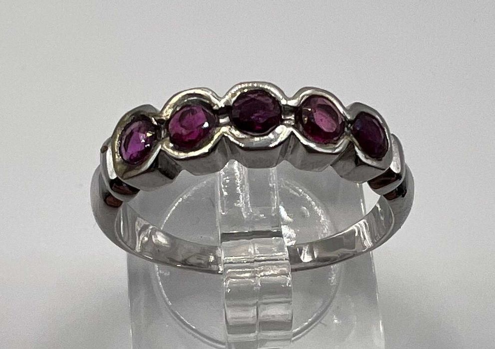 Anel - 18K ouro amarelo - 1,00ct rubis