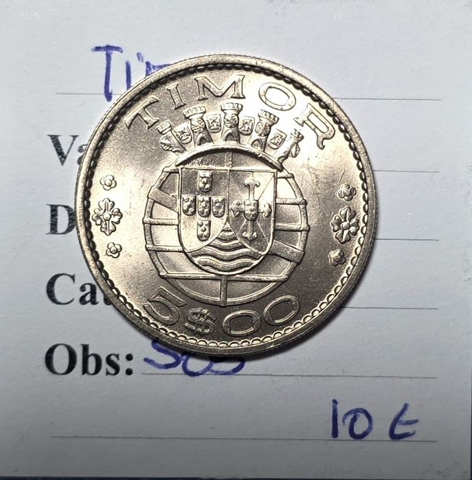 5$00 1970  Timor