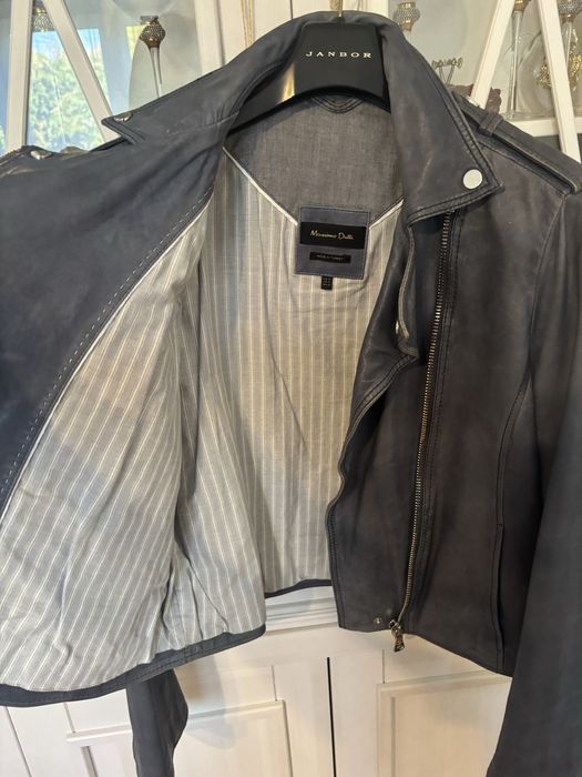 Kurtka skórzana Massimo Dutti