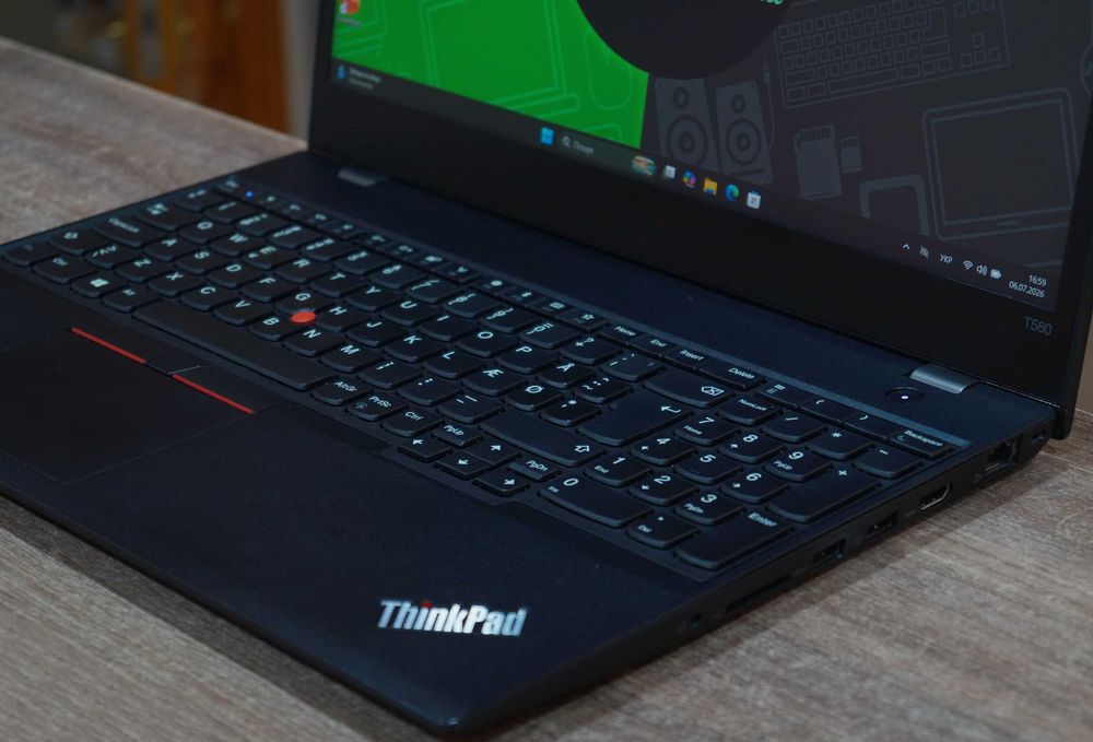 ГАРАНТІЯ Lenovo ThinkPad T580 (IPS/Core i7-8650U/RAM 16ГБ/SSD 512ГБ/MX150 2ГБ)TVOYO