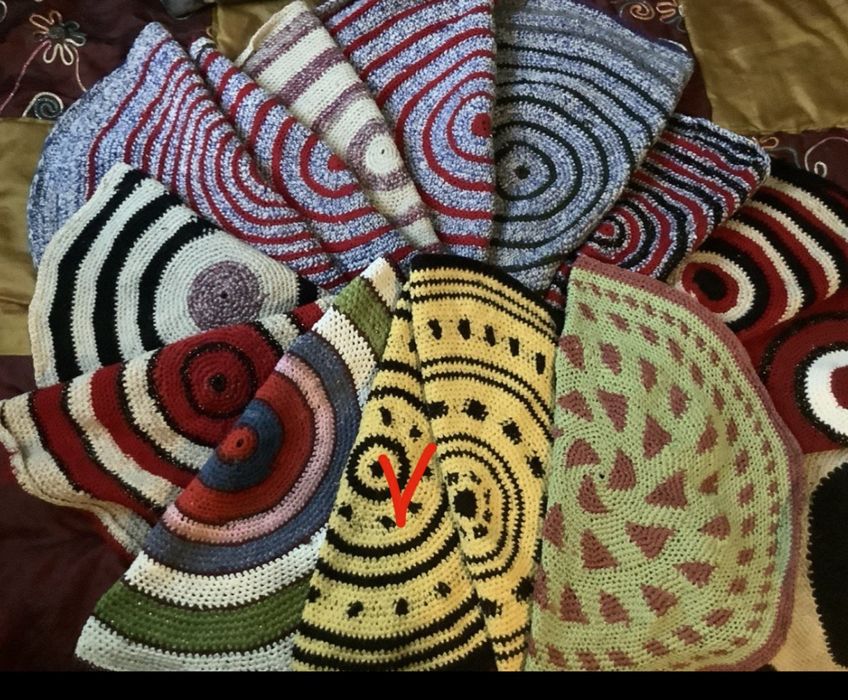 Вязані шкарпетки, сідушки