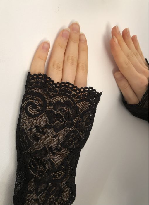 Rękawiczki Rękawy z koronki bez palców