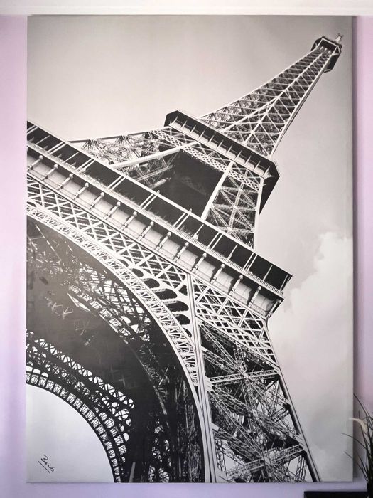 Quadro IKEA PREMIÄR Torre Eiffel + Moldura BJÖRKSTA 200×140 cm