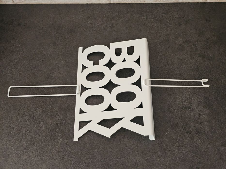 Stojak na książkę DUKA metalowy biały Cook Book