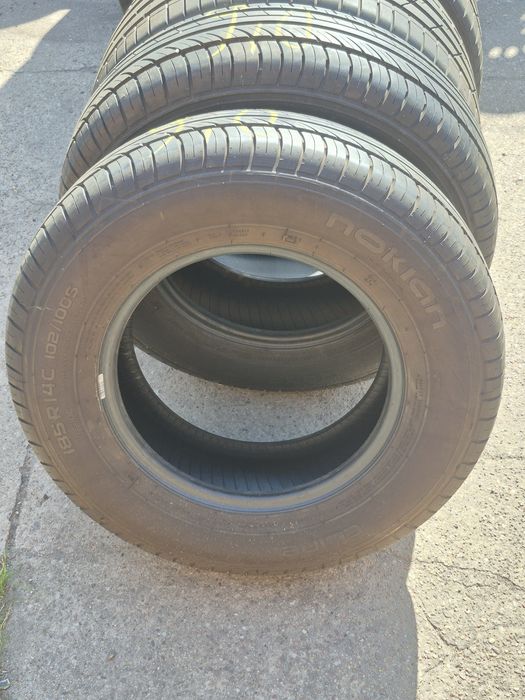 Opony letnie Nokian 185/14c para 9mm + Gratis