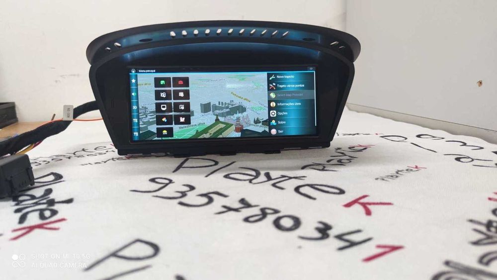 BMW Série 5 E60 E61 Série 3 E90 E91 Rádio Android CCC CarPlay iDrive