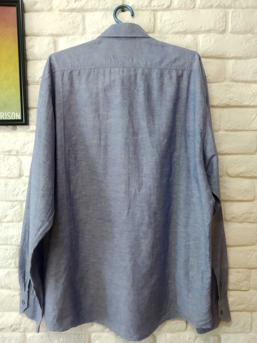 Рубашка Reiss (лен, коттон).