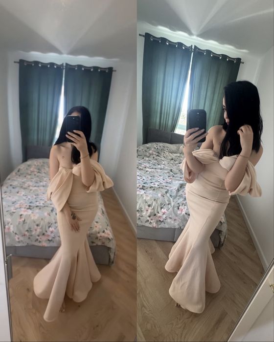 Sukienka maxi rybka ASOS xs