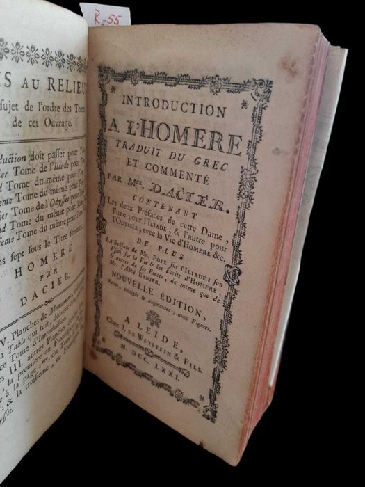 Livro - Oeuvres d'Homere, traduites en françois - 1771