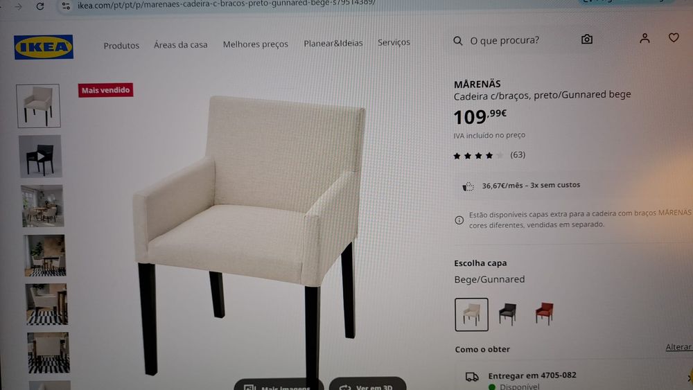 4 Cadeiras  de sala em ótimo estado