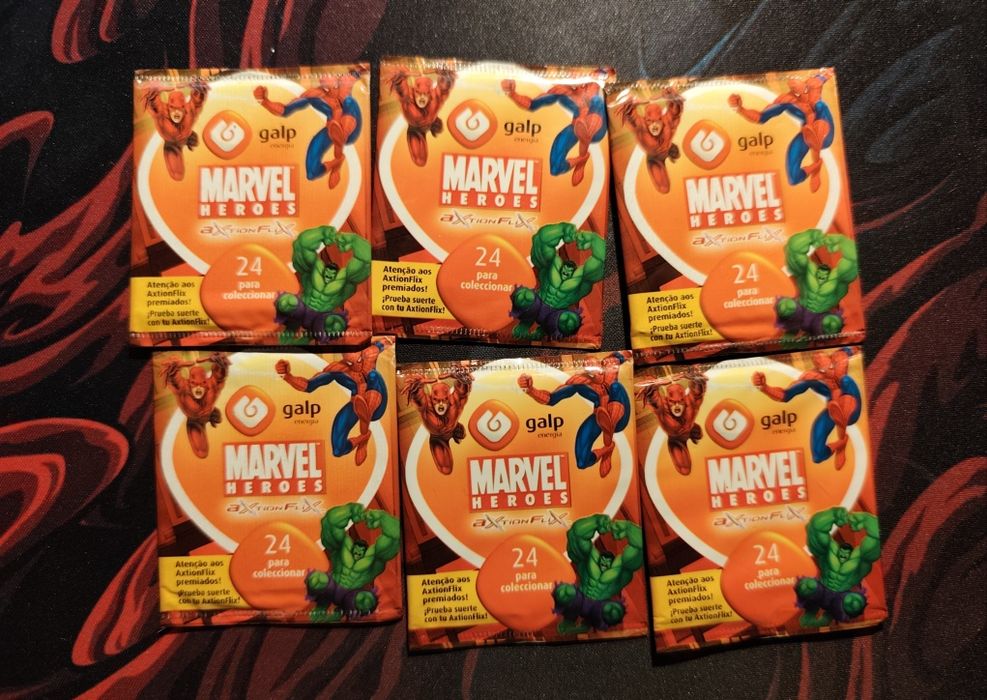 Tazos Galp MARVEL , 6 por abrir mais 16