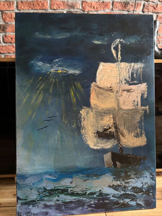 Obraz ręcznie malowany na płótnie 70cm/100cm