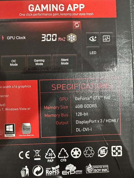Placa grafica GTX 960 GAMING 4G DDR5