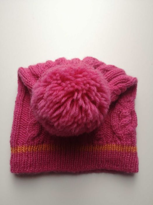 Kari Traa wełniana czapka z pomponem 100% wool r. uniwersalny