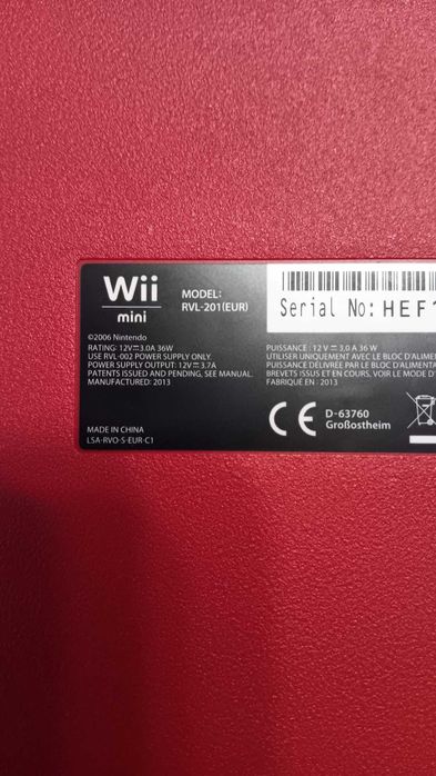Nintendo Wii Mini Vermelha