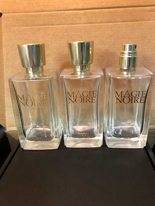 3 Frascos Magie Noire em vidro vazios