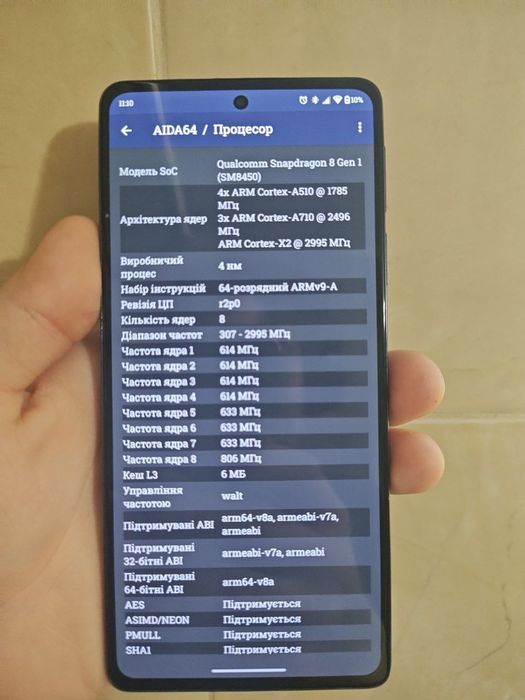 Ігровий потужний Moto Edge 30 Pro OLED 144Hz 12/128GB Snap 8 Gen 1