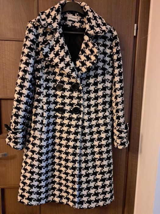 Płaszczyk elegancki w pepitkę