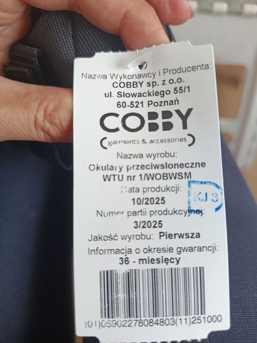 Okulary przeciwsłoneczne MON WTU
