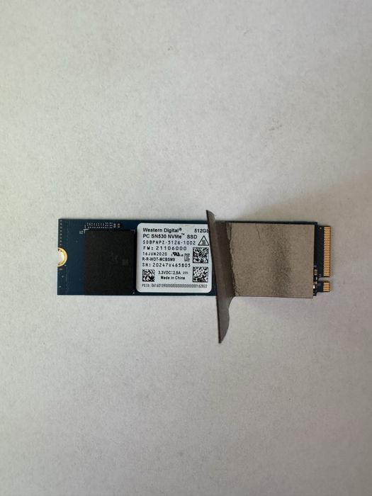 SSD M.2 NVMe 512GB Western Digital SN530 (2280) Накопитель WD