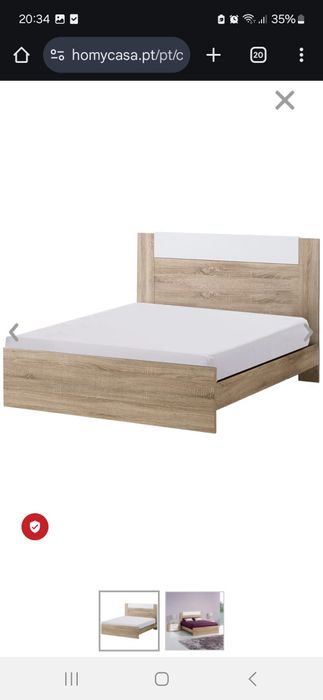Cama de casal com mesa cabeceira64861523078402120