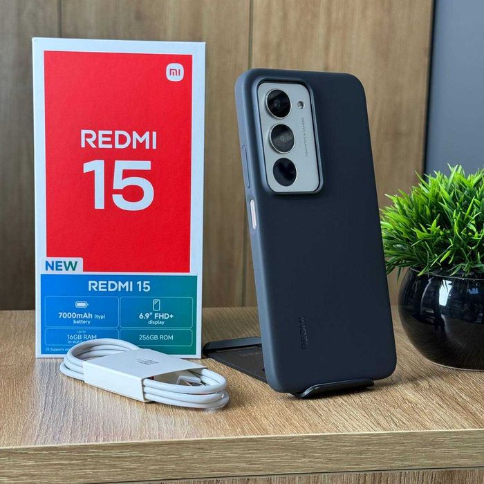 НОВИЙ Телефон Xiaomi Redmi 15 8/256 Titan Gray 7000мАh Купити Смартфон