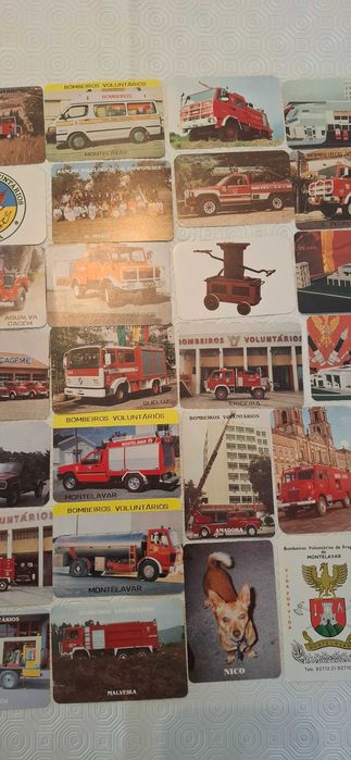 bombeiros voluntários colecção calendários vintage