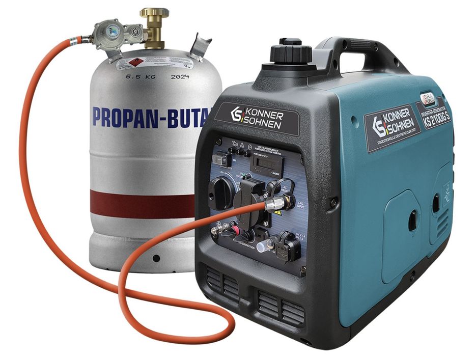 Генератор инверторный Konner&Sohnen KS2100iG S газ бензин