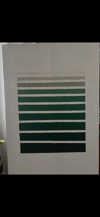 Quadro em acrilico e gesso